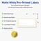 Avery Printable Shipping Labels, 2" x 4", Matte White with Gold Border Gold Dots Design, Permanent Adhesive, Laser & Inkjet Compatible, 10 Total, Great for Shipping, Branding, and Weddings